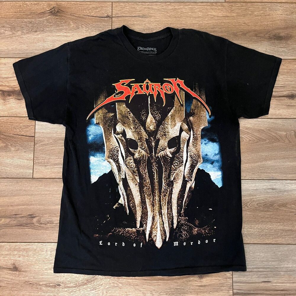American Thrift x Lord of the Rings Sauron Lord of Mordor Black T-Shirt Sz M